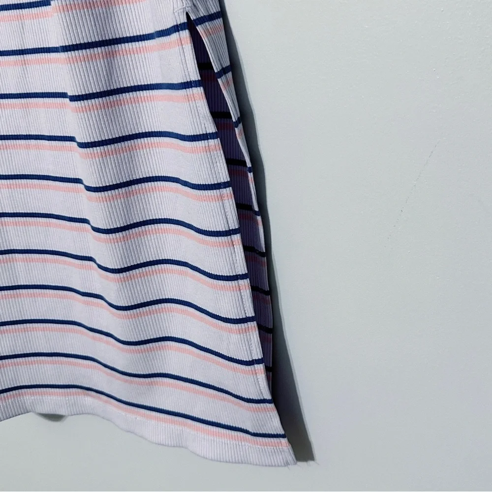 Nike Femme ribbed maxi‎ dress in violet purple stripe